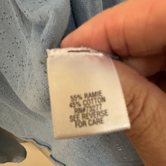 Very Wang Lightweight Cardigan  Pale blue. Size small - Picture 5 of 6